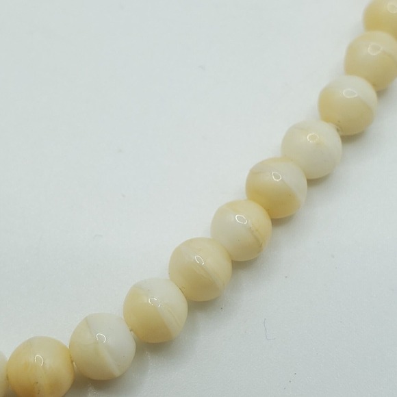 Boho Statement Beaded‎ Necklace Women Layered Gold Tone Cream Yellow Festival - Picture 5 of 10